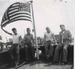 Guys on Yankton Fantail 1951.JPG (36482 bytes)